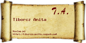Tiborcz Anita névjegykártya